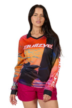 Bullzye Womens Sunset L/S Fishing Tee (B4S2501424) Pink/Orange [SD]