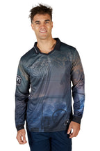 Bullzye Mens Luke L/S Fishing Tee (B4S1568393) Multi [SD]