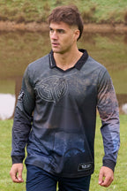 Bullzye Mens Luke L/S Fishing Tee (B4S1568393) Multi [SD]