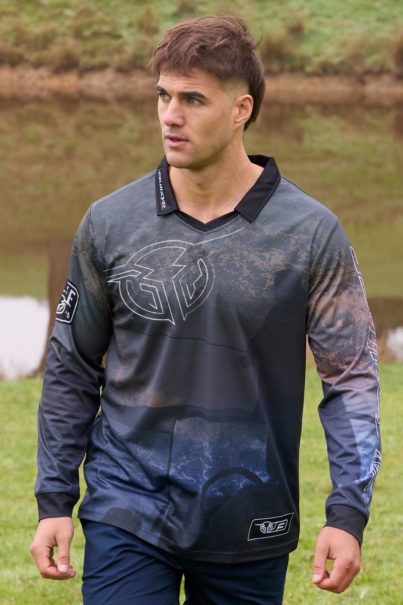 Bullzye Mens Luke L/S Fishing Tee (B4S1568393) Multi [SD]