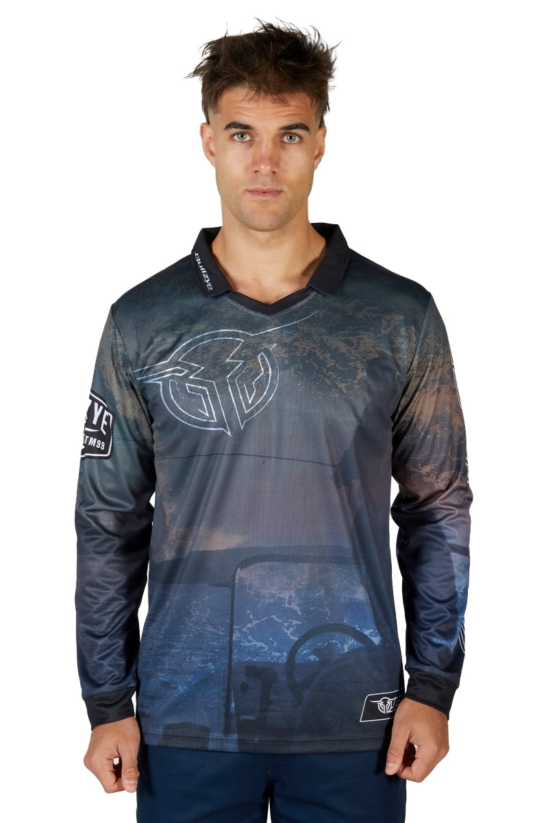Bullzye Mens Luke L/S Fishing Tee (B4S1568393) Multi [SD]
