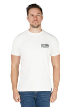 Bullzye Mens Reels S/S Tee (B5S1503485) Off White