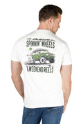 Bullzye Mens Reels S/S Tee (B5S1503485) Off White
