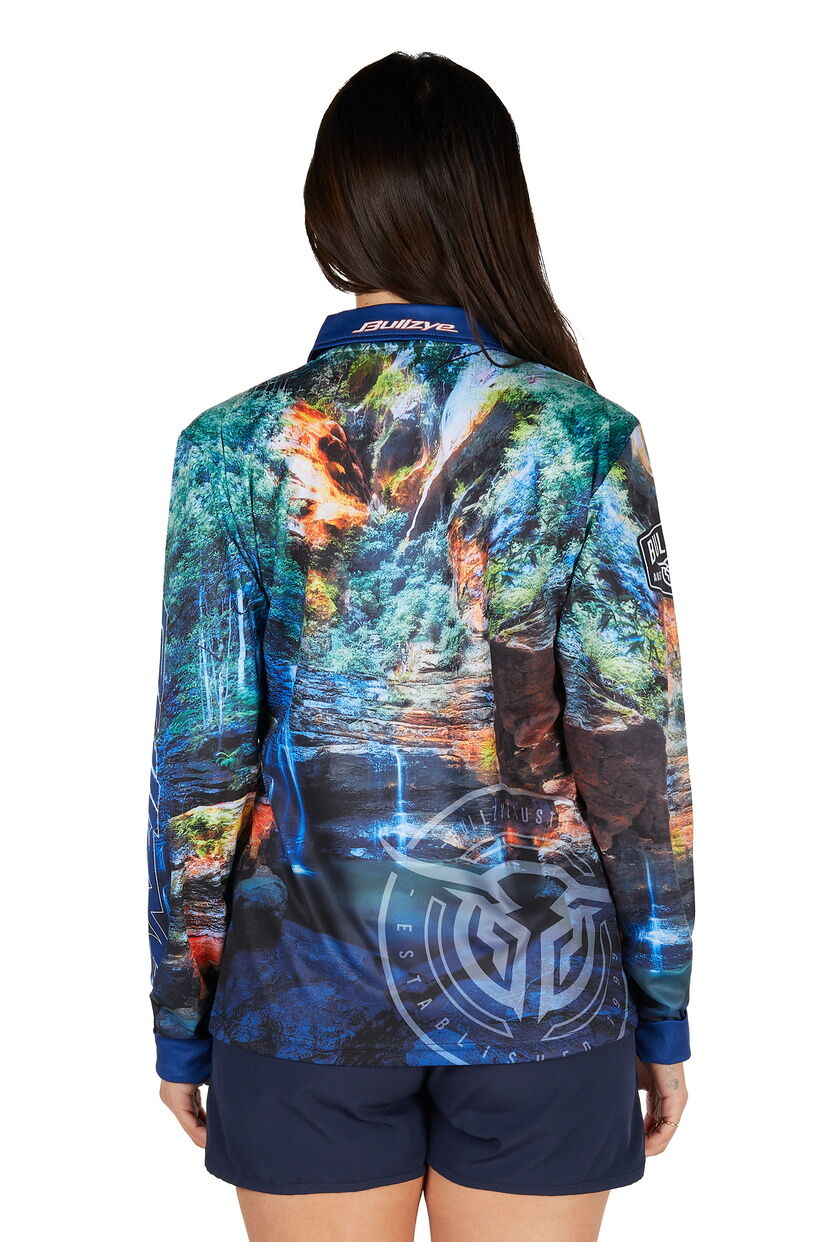 Bullzye Womens Waterfall L/S Fishing Tee (B5S2502469) Multi