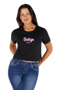 Bullzye Womens Evie Crop S/S Tee (B5S2514466) Black