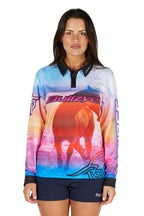 Bullzye Womens Gallop L/S Fishing Tee (B5S2501468) Multi