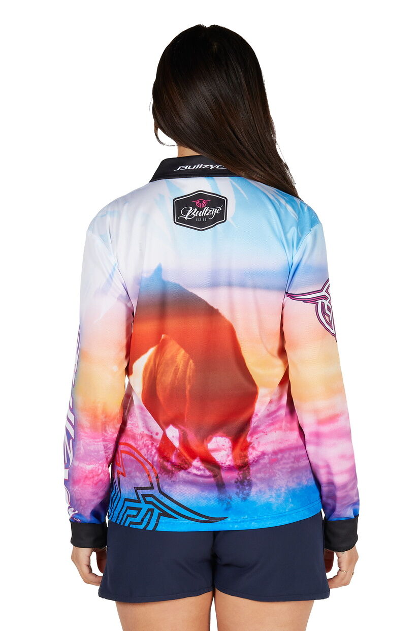 Bullzye Womens Gallop L/S Fishing Tee (B5S2501468) Multi