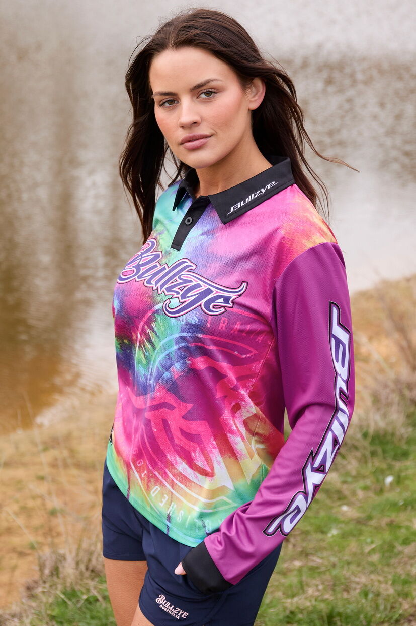 Bullzye Womens Narrative L/S Fishing Tee (B5S2501467) Multi