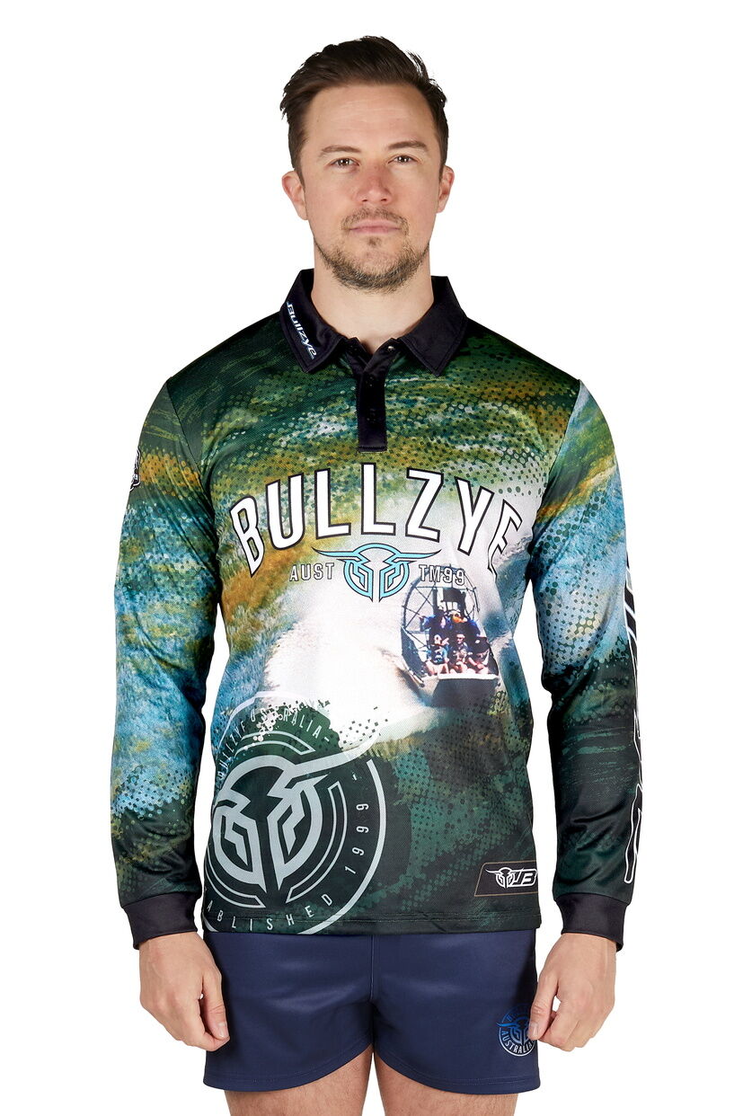 Bullzye Mens Rowdy L/S Fishing Tee (B5S1568494) Multi