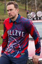 Bullzye Mens Bullzye L/S Fishing Tee (B5S1568495) Multi