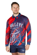 Bullzye Mens Bullzye L/S Fishing Tee (B5S1568495) Multi
