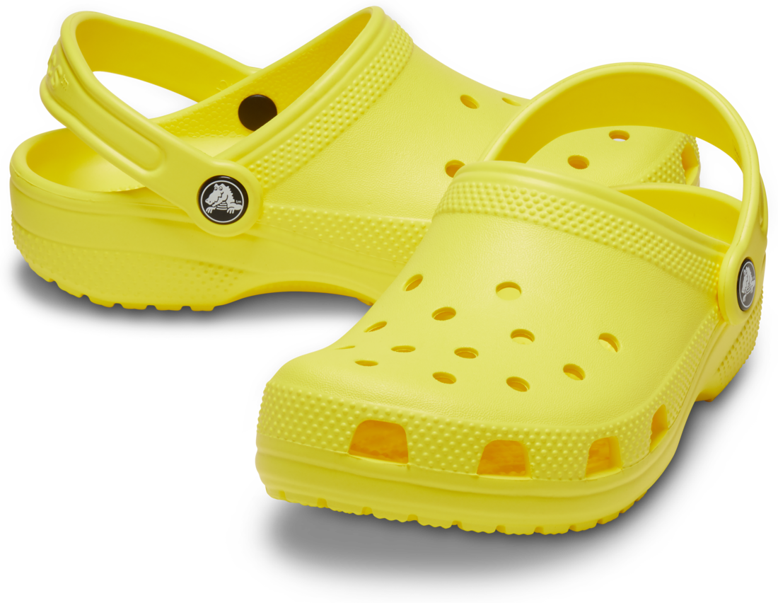 Crocs Childrens Classic Clogs (206991-77J) Cyber Yellow