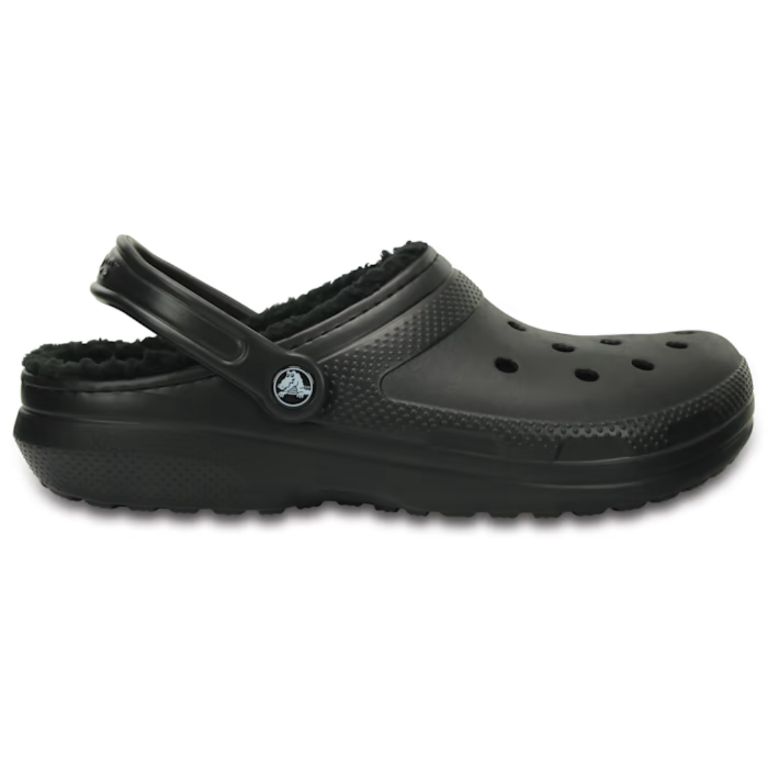 Crocs Unisex Classic Fuzz-Lined Clogs (203591-060) Black