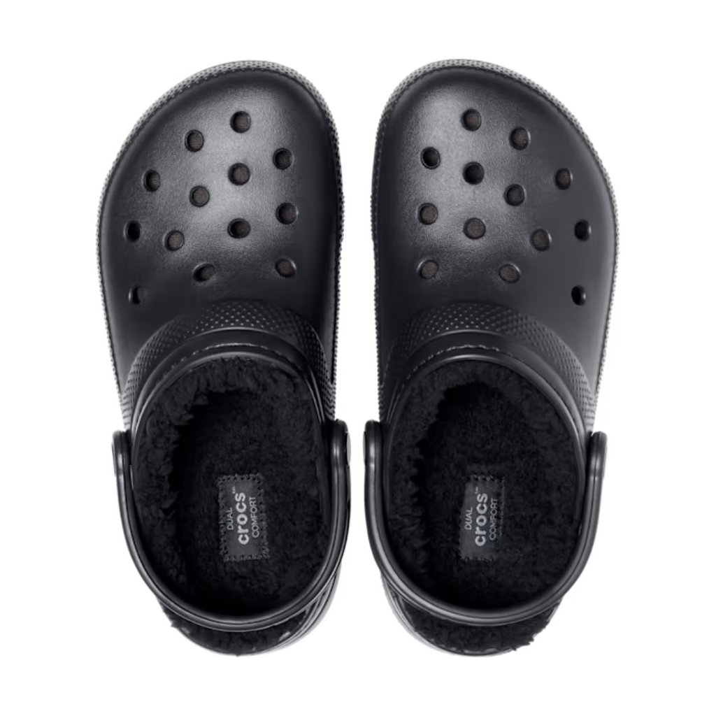 Crocs Unisex Classic Fuzz-Lined Clogs (203591-060) Black