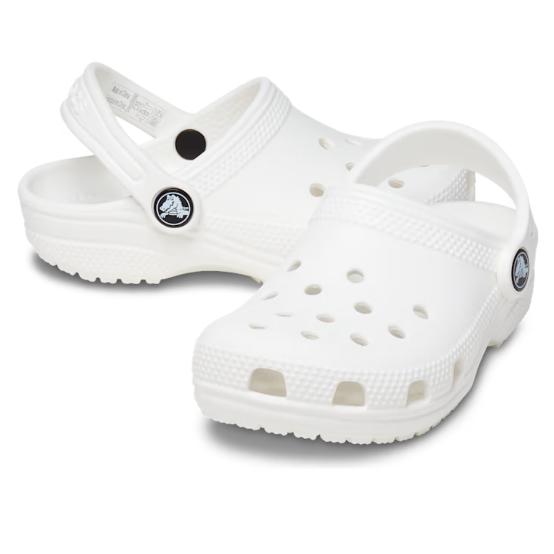 Crocs Toddlers Classic Clogs (206990-100) White