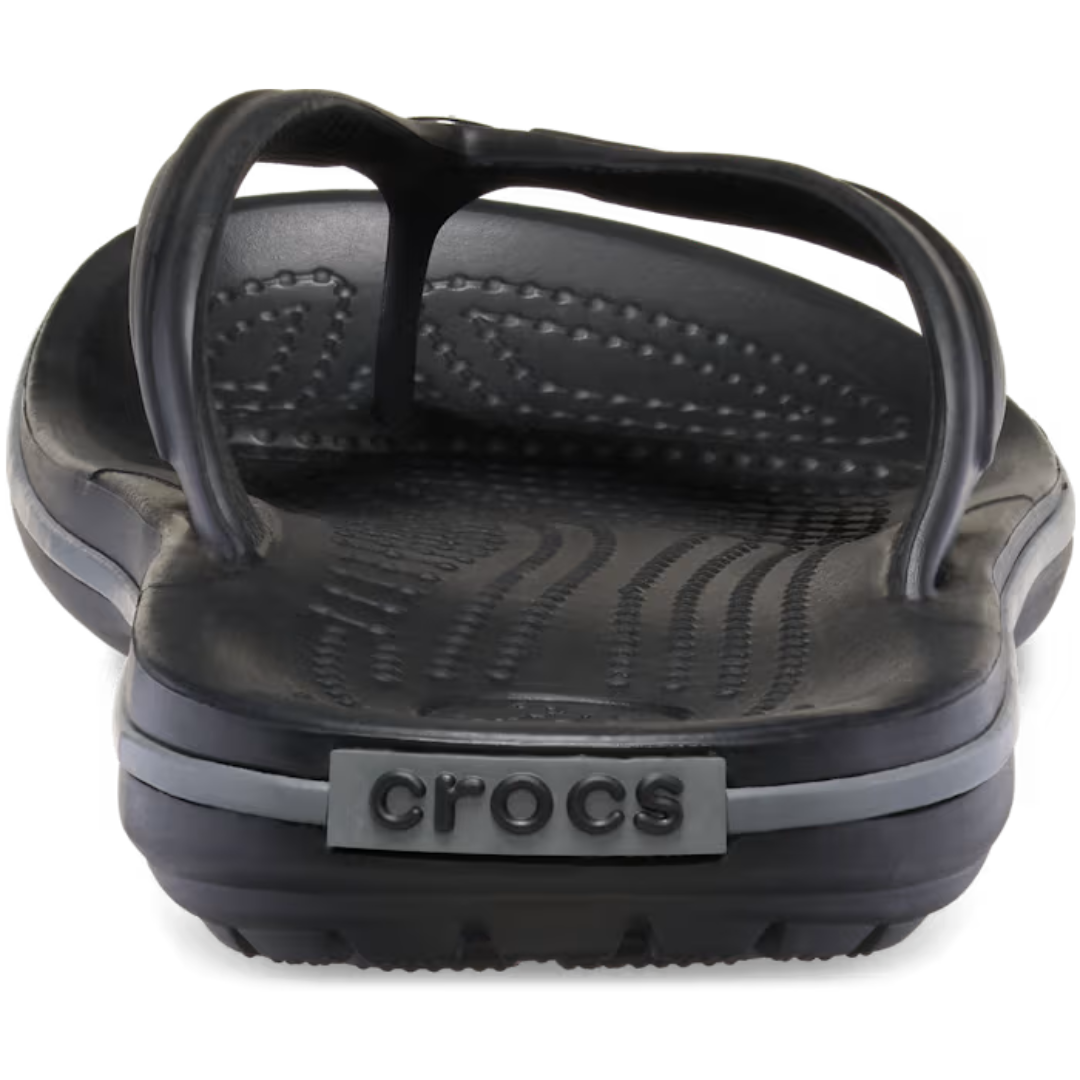 Crocs Unisex Crocband Flip Flops (11033-0DD) Black/Slate Grey