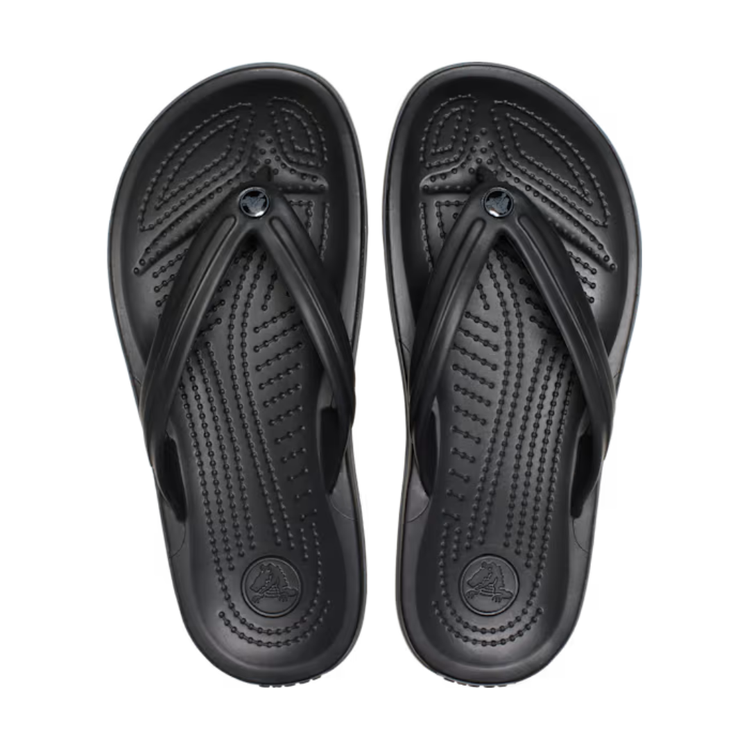 Crocs Unisex Crocband Flip Flops (11033-0DD) Black/Slate Grey