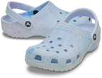 Crocs Unisex Classic Watercolur Marbled Clogs (211583-4ZD) Blue/White