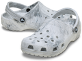 Crocs Unisex Classic Watercolur Marbled Clogs (211583-1WZ) Grey/White