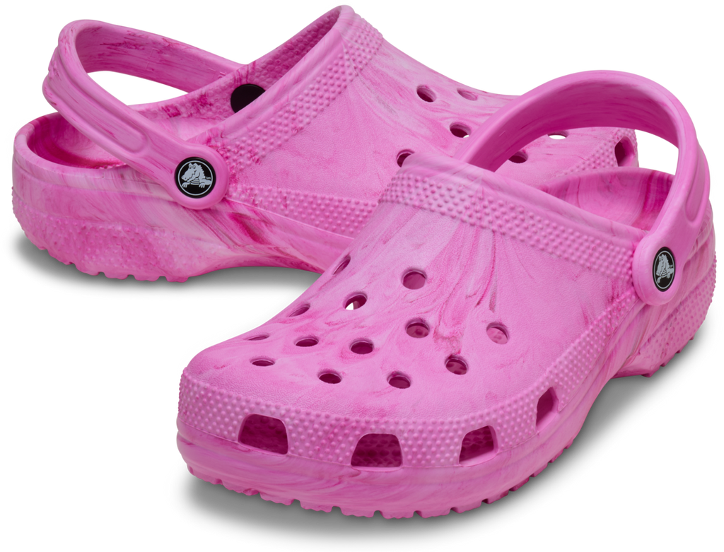 Crocs Unisex Watercolour Marbled Clogs (211583-7AV) Pink Swirl