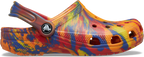 Crocs Toddlers Classic Marbled Clogs (206838-83B) Orange Zing/Multi