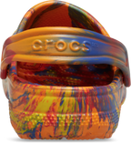 Crocs Toddlers Classic Marbled Clogs (206838-83B) Orange Zing/Multi