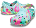 Crocs Childrens Classic Marbled Clogs (207464-4PE) Aquamarine/Multi