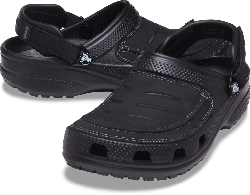 Crocs Mens Yukon Vista II LR Clogs (207689-0DD) Black/Slate Grey