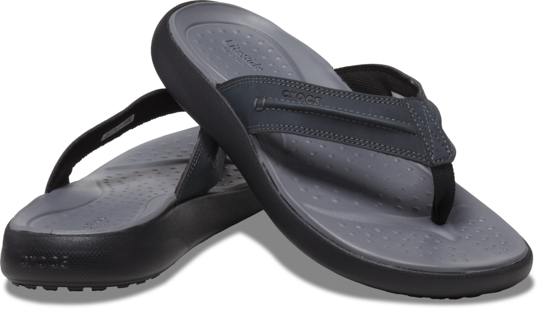 Crocs Mens Yukon Vista II LR Flip Flops (209332-001) Black