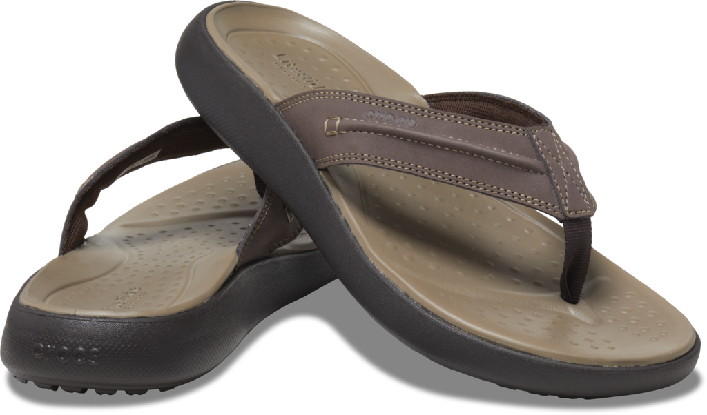 Crocs Mens Yukon Vista II LR Flip Flops (209332-206) Espresso