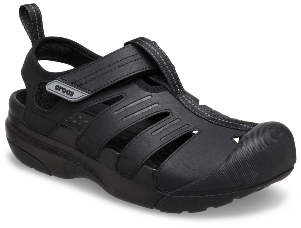 Crocs Mens Yukon Fisherman Sandals (209875-001) Black