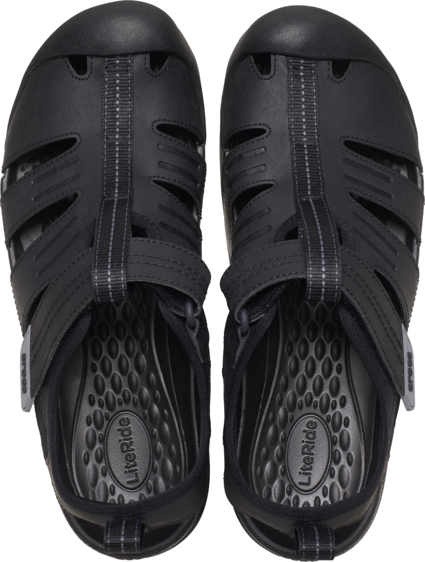 Crocs Mens Yukon Fisherman Sandals (209875-001) Black