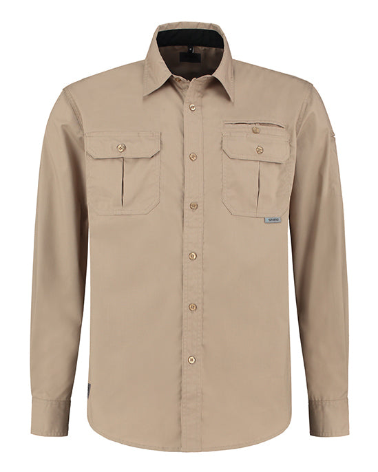 Magnum Mens Sitemaster L/S Shirt (MASR110-BRK) Brick 