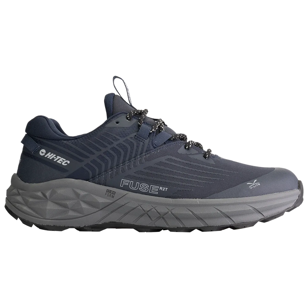Hi-Tec Mens Geo Fuse Low WP Hiking Shoes (HOMGF3) Navy/Grey