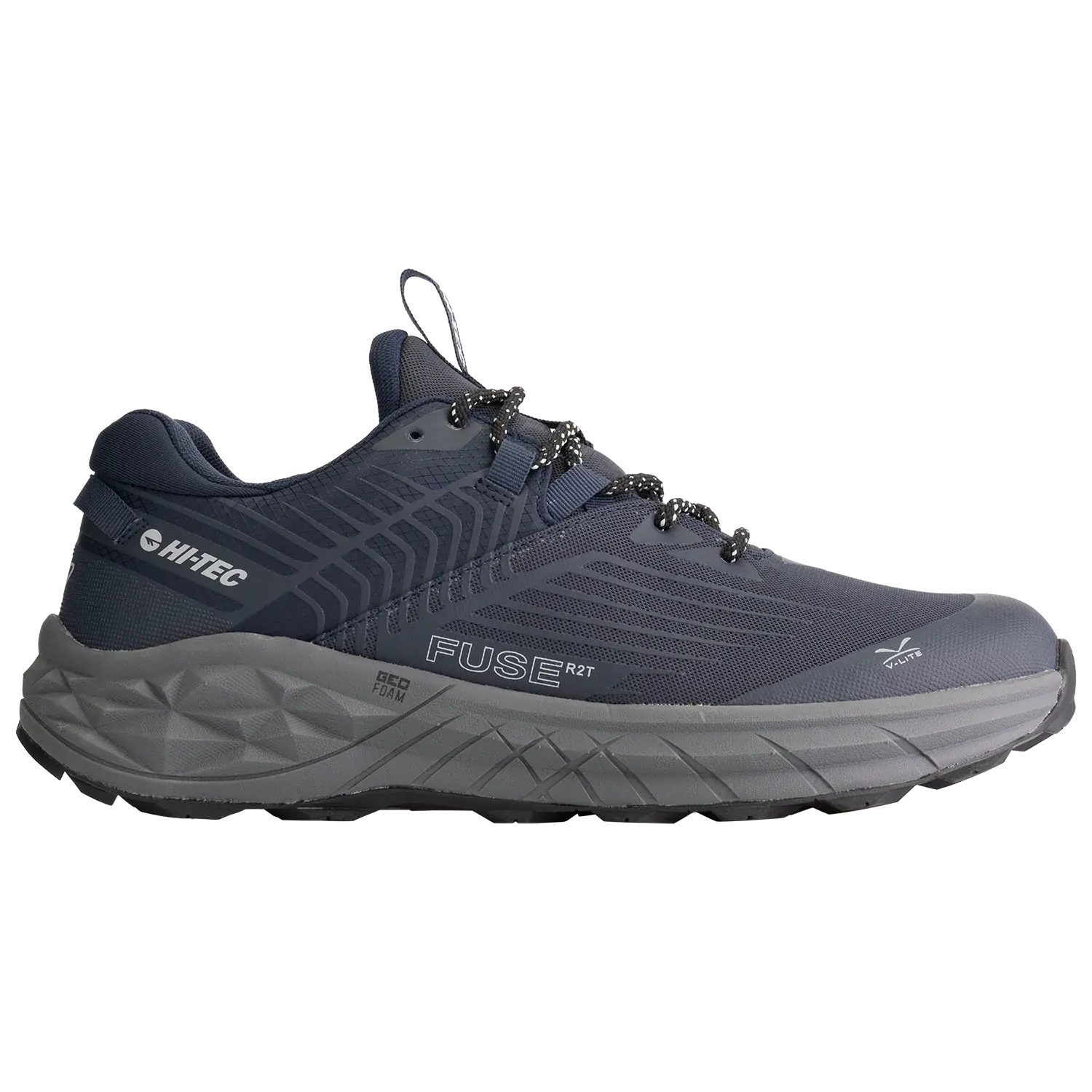 Hi-Tec Mens Geo Fuse Low WP Hiking Shoes (HOMGF3) Navy/Grey