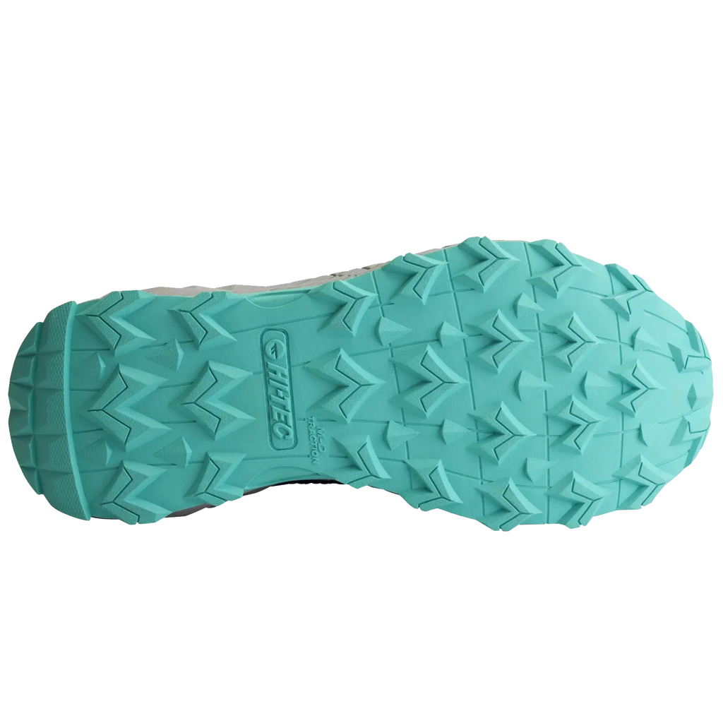 Hi-Tec Womens Geo Fuse Low WP Hiking Shoes (HOWGF3) Grisaille/Pool Blue