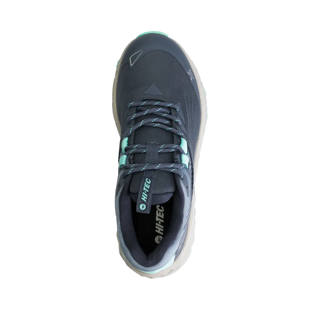 Hi-Tec Womens Geo Fuse Low WP Hiking Shoes (HOWGF3) Grisaille/Pool Blue