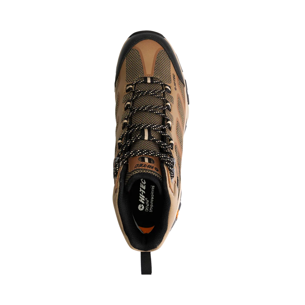 Hi-Tec Mens Ravus 2.0 Mid WP Hiking Boots (HOM2R1) Toffee/Tannin