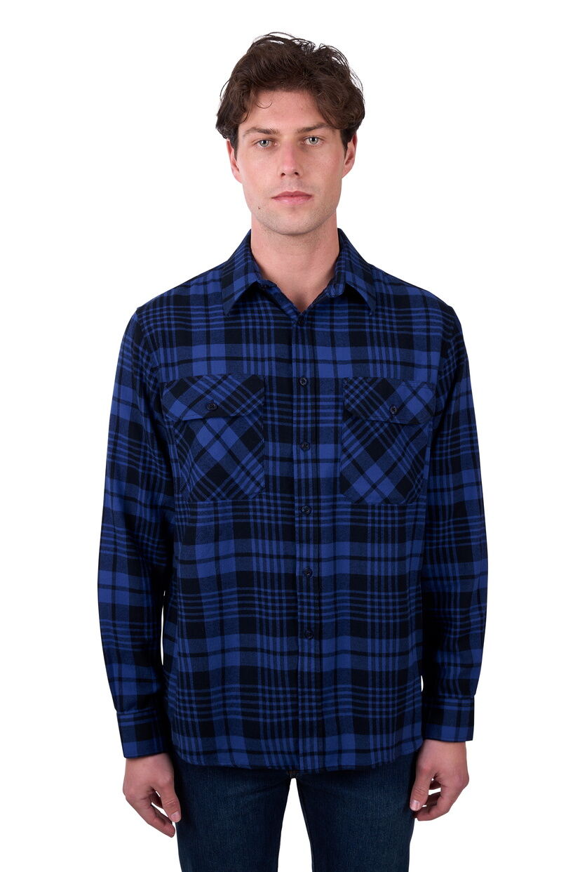 Dux-Bak Mens Peyton Thermal L/S Shirt (D5W1116201) Navy/Royal [SD]