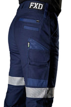 FXD Womens WP-4WT Reflective Cuffed Work Pants (FX12206208) Navy
