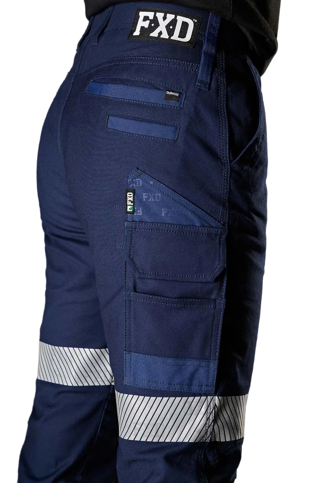 FXD Womens WP-4WT Reflective Cuffed Work Pants (FX12206208) Navy