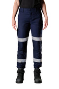 FXD Womens WP-4WT Reflective Cuffed Work Pants (FX12206208) Navy