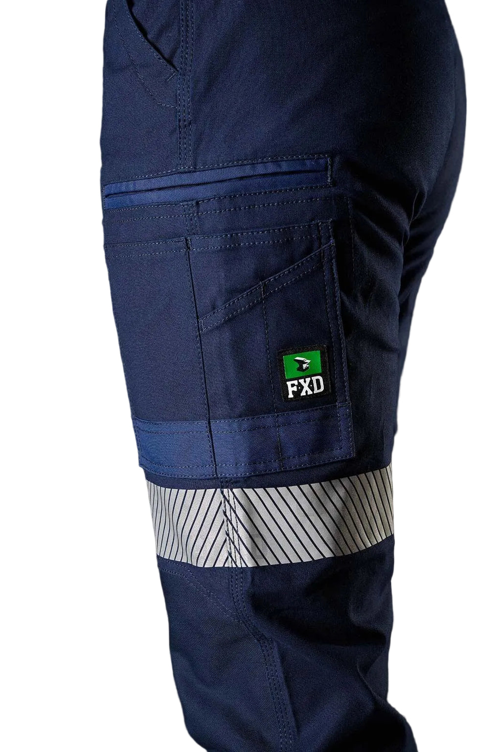 FXD Womens WP-4WT Reflective Cuffed Work Pants (FX12206208) Navy