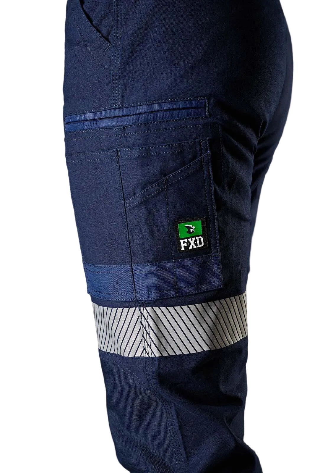 FXD Womens WP-4WT Reflective Cuffed Work Pants (FX12206208) Navy