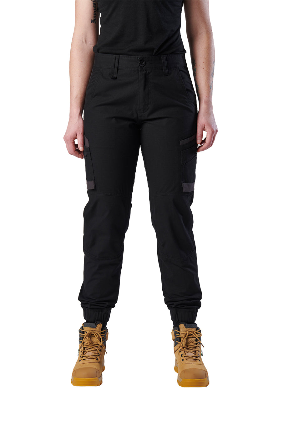 FXD Womens Cuffed Work Pants (WP-8W) Black
