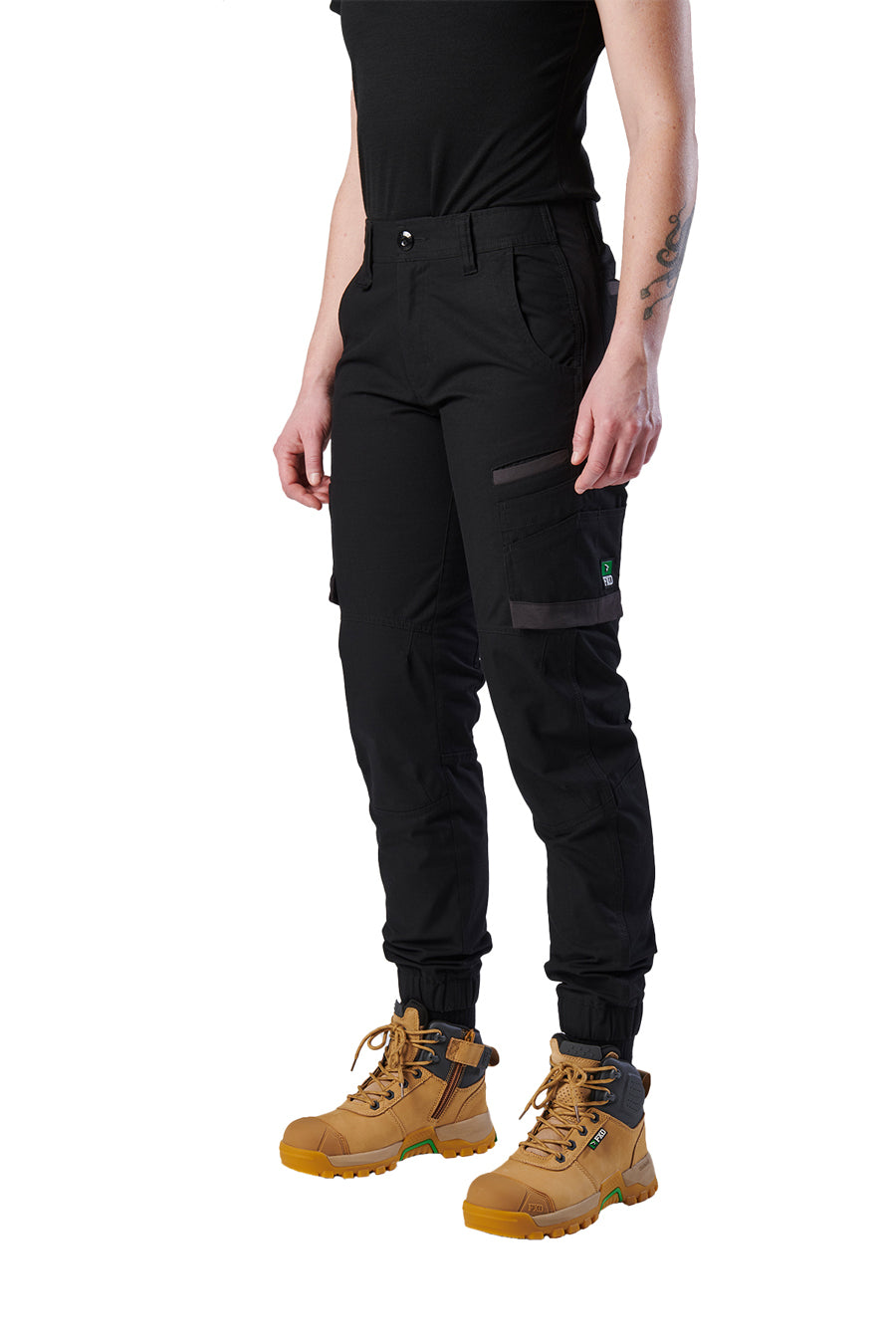 FXD Womens Cuffed Work Pants (WP-8W) Black