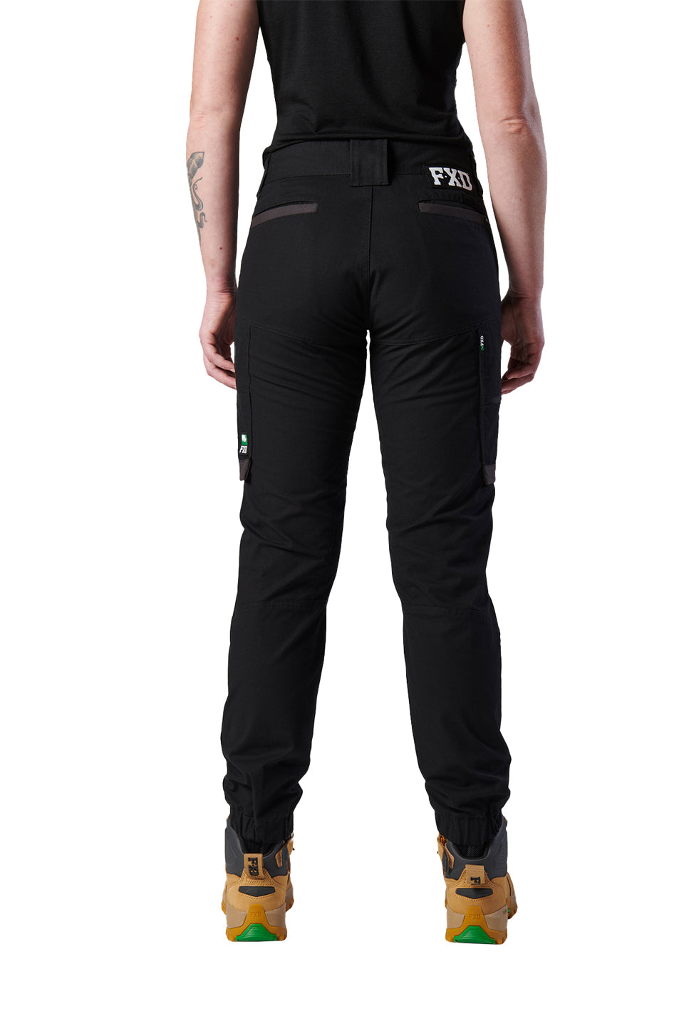 FXD Womens Cuffed Work Pants (WP-8W) Black