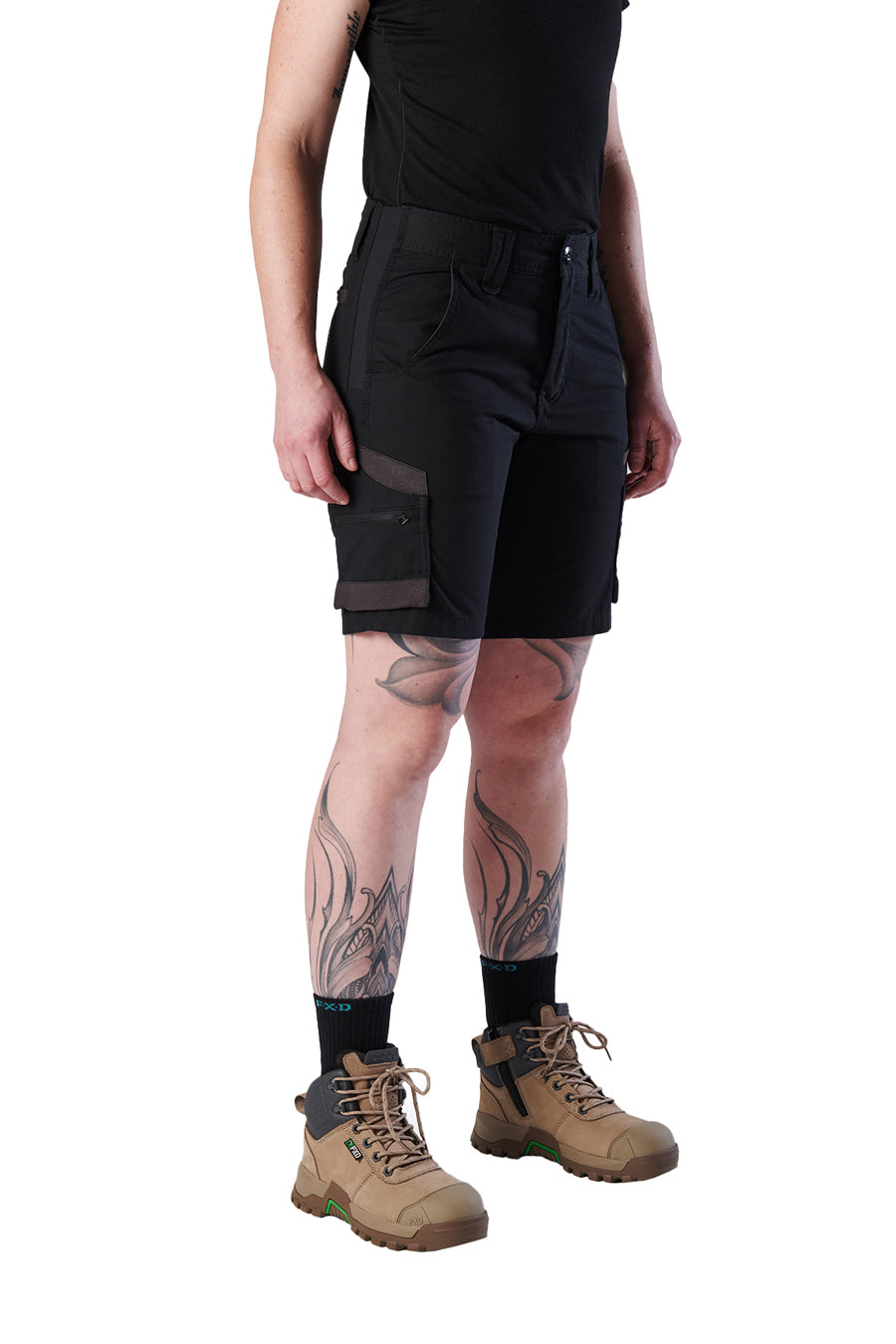 FXD Womens Work Shorts (WS-5W) Black
