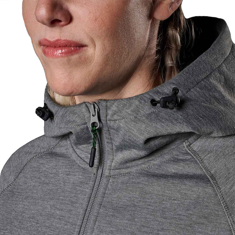 FXD Womens WF-3W 3 Layer Bonded Membrane Fleece Hoodie (FX12404101) Charcoal Marle [SD]