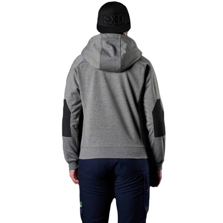 FXD Womens WF-3W 3 Layer Bonded Membrane Fleece Hoodie (FX12404101) Charcoal Marle [SD]